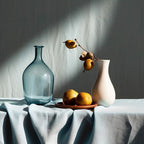 Linen Tablecloth in Burgundy – Rustic Rectangle or Square Fall Dining Table Cover, Washable