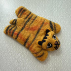 Handmade Wool Felt Animal Coasters Set – Home Decor, Multicolor