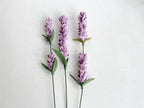 Wool Felt Lavender Stems – Soft Purple Botanical Decor, 3 Pack – Felt Flowers for Bouquet
