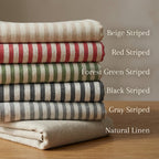 Linen Cotton Ruffle Tablecloth Rectangle or Round Vintage Boho Farmhouse Dining