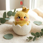 Needle Felted Easter Chick, Handmade Wool Spring Decor, Soft Wool Figurine