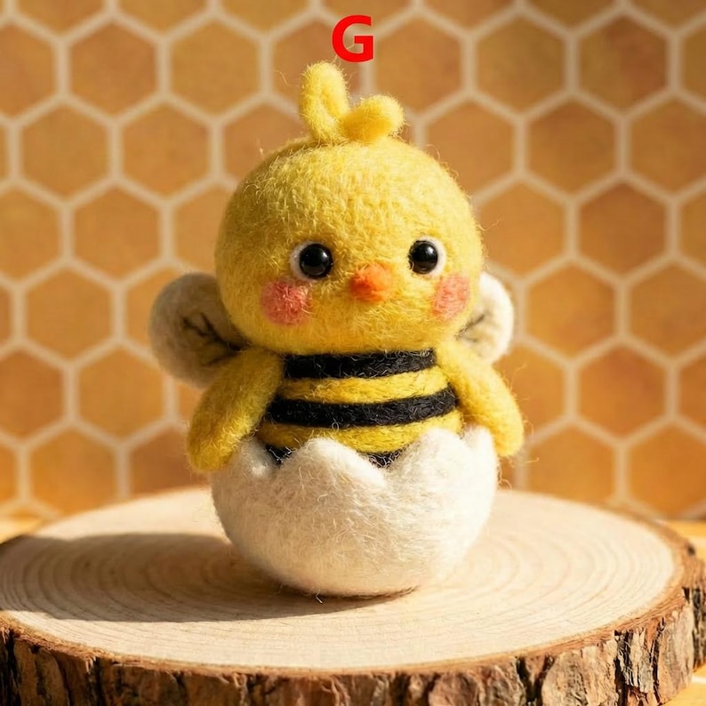 Needle Felted Easter Chick, Handmade Wool Spring Decor, Soft Wool Figurine
