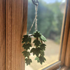 Handmade Felt English Ivy Hanging House Plant Decoration, Green, 18 x 7 cm