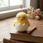 Needle Felted Easter Chick, Handmade Wool Spring Decor, Soft Wool Figurine