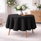 Sage Green Round Linen Tablecloth for Wedding, Washed Linen Table Cloth, 40 Colors, Rectangular Square Oval Round