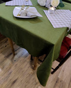 Washed Linen Tablecloth for Wedding and Farmhouse Dining Table Decor