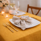 Washed Linen Tablecloth for Wedding and Farmhouse Dining Table Decor