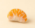 Needle Felted Fruit Keychains - Wool Apple, Strawberry, Mango & Orange Slice Bag Charms with Gold-Tone Lobster Clasp, 2 in