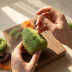 Handmade Needle Felted Woodland Fairy Cottage | 6–8cm Mini Wool Fairy House Decor