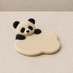 Animal Wool Felt Coasters Set, Panda Koala Penguin Duck Capybara Otter Mug Mats, 10cm