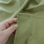 Waterproof Rectangle Table Cover, Wipeable TPU-Coated Linen-Look Tablecloth, Dusty Blue, Oversized Sizes