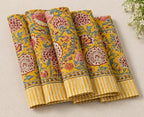 Cotton Block Print Tablecloth Floral Square Rectangle Round Dining Table Cover Handmade Boho