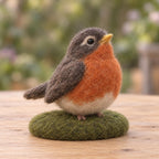 Needle Felted Wool Bird Figurine or Hanging Ornament, 6 Backyard Bird Designs, Handmade 7 cm