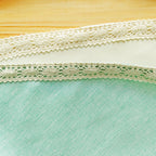 Waterproof Rectangle Table Cover, Wipeable TPU-Coated Linen-Look Tablecloth, Dusty Blue, Oversized Sizes