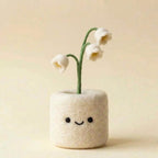 Needle Felted Wool Birth Month Flower in Felt Pot, 10 cm Handmade Desk Decor, Birthday Gift for Her