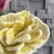 Felt Flower Bouquet Set of 3 Merino Wool Handmade Floral Decor Cream Pink Red 40 cm